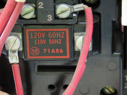 Allen Bradley MCC Bucket Motor Starter Contactor 10HP 480V 110V Coil Size 1