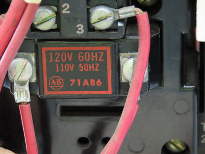 Allen Bradley MCC Bucket Motor Starter Contactor 10HP 480V 110V Coil Size 1