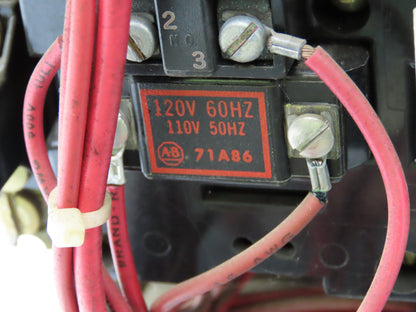 Allen Bradley MCC Bucket Motor Starter Contactor 10HP 480V 110V Coil Size 1