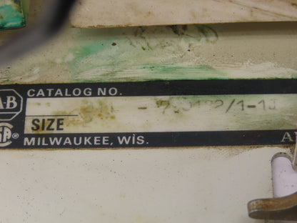 Allen Bradley MCC Bucket Motor Starter Contactor 10HP 480V 110V Coil Size 1