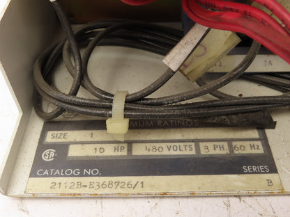 Allen Bradley MCC Bucket Motor Starter Contactor 10HP 480V 110V Coil Size 1