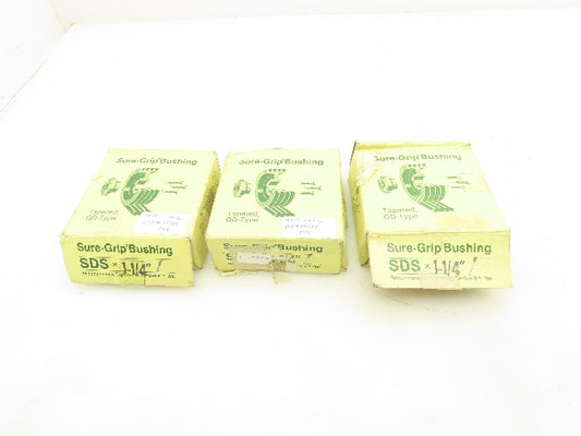 Sure Grip SDS114 SDS 1 1/4 Tapered QD Bushing1-1/4" Keyed Bore Lot Of 3