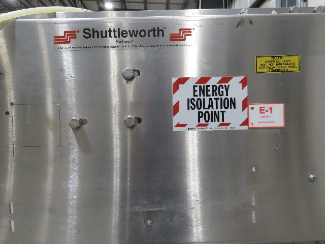 Shuttleworth Swinger Bottle Diverter Conveyor Lane Diverter