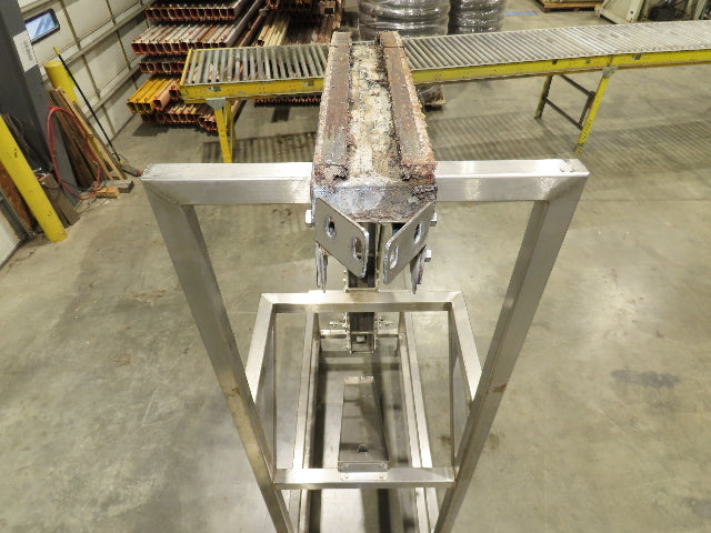 Tabletop Belt Magnetic Slide Vertical Curved S Bottle Conveyor 4"x 86"