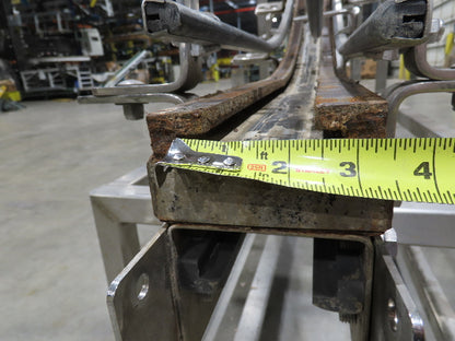 Tabletop Belt Magnetic Slide Vertical Curved S Bottle Conveyor 4"x 86"