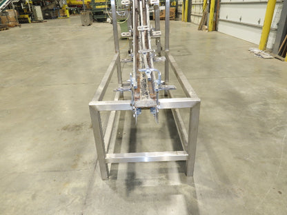 Tabletop Belt Magnetic Slide Vertical Curved S Bottle Conveyor 4"x 86"