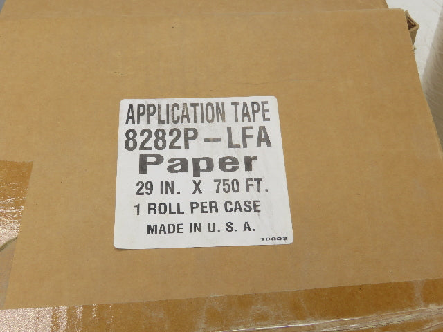 Presto 8282P-LFA Application Tape High Tack Premium Paper Natural 29" x 750'
