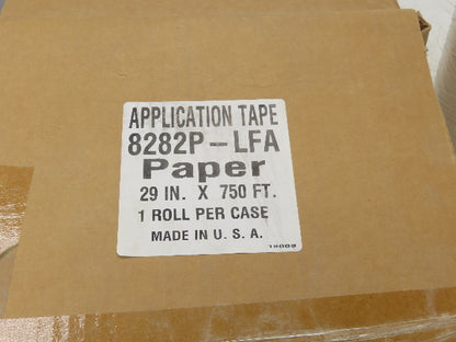 Presto 8282P-LFA Application Tape High Tack Premium Paper Natural 29" x 750'