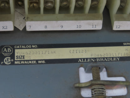 Allen Bradley MCC Bucket Motor Starter Contactor 10HP 480V 110V Coil Size 1