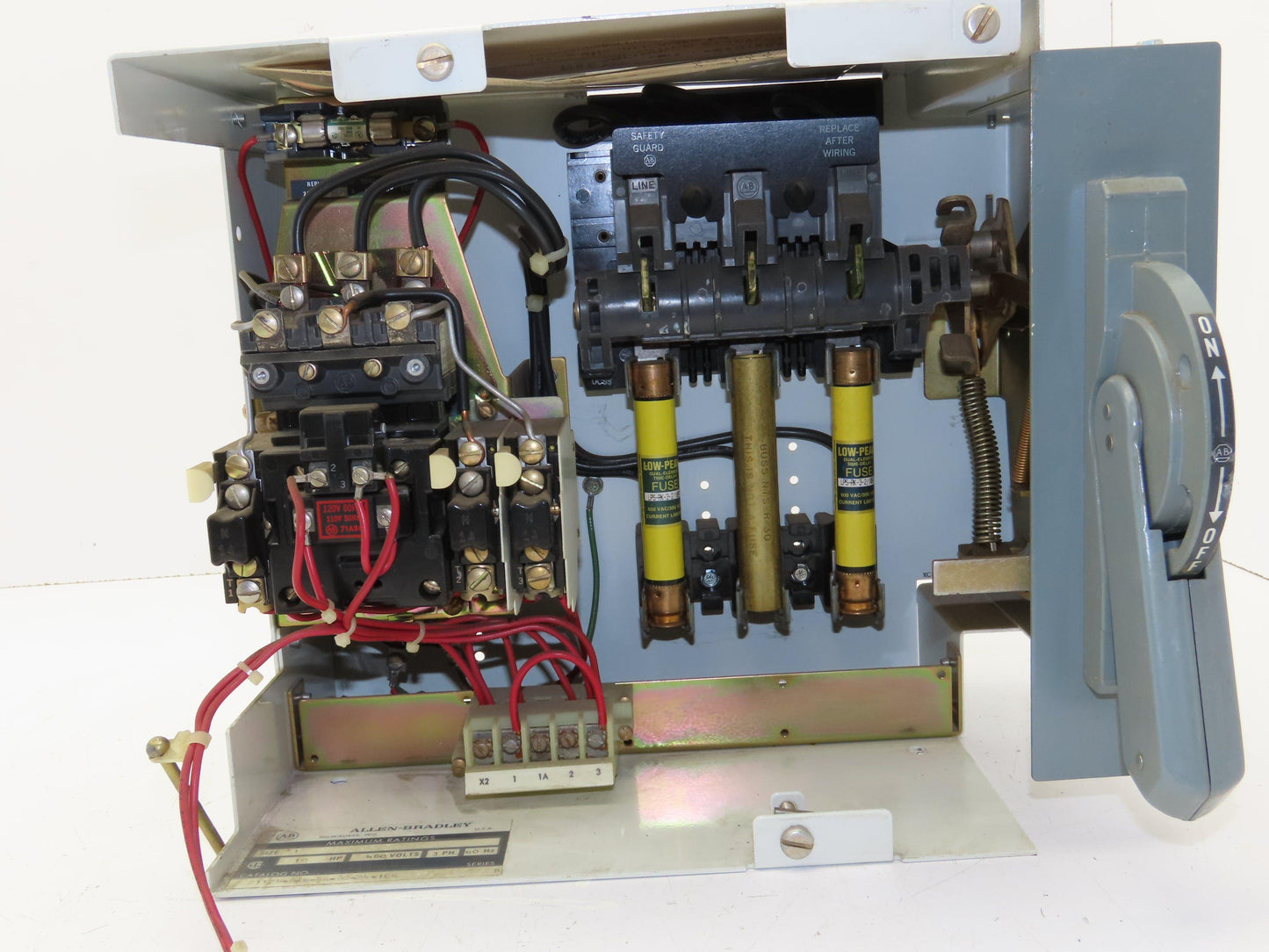 Allen Bradley MCC Bucket Motor Starter Contactor 10HP 480V 110V Coil Size 1