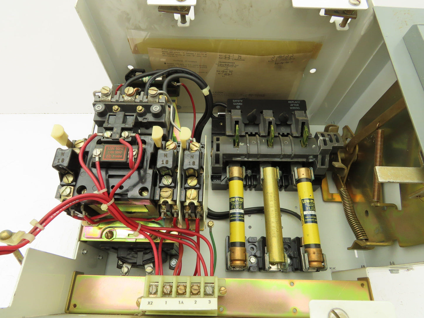 Allen Bradley MCC Bucket Motor Starter Contactor 10HP 480V 110V Coil Size 1