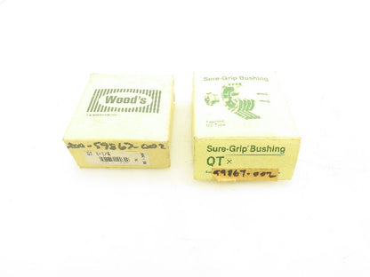 Woods 1-1/4 QD Bushing 1-1/4" Bore Lot Of 2