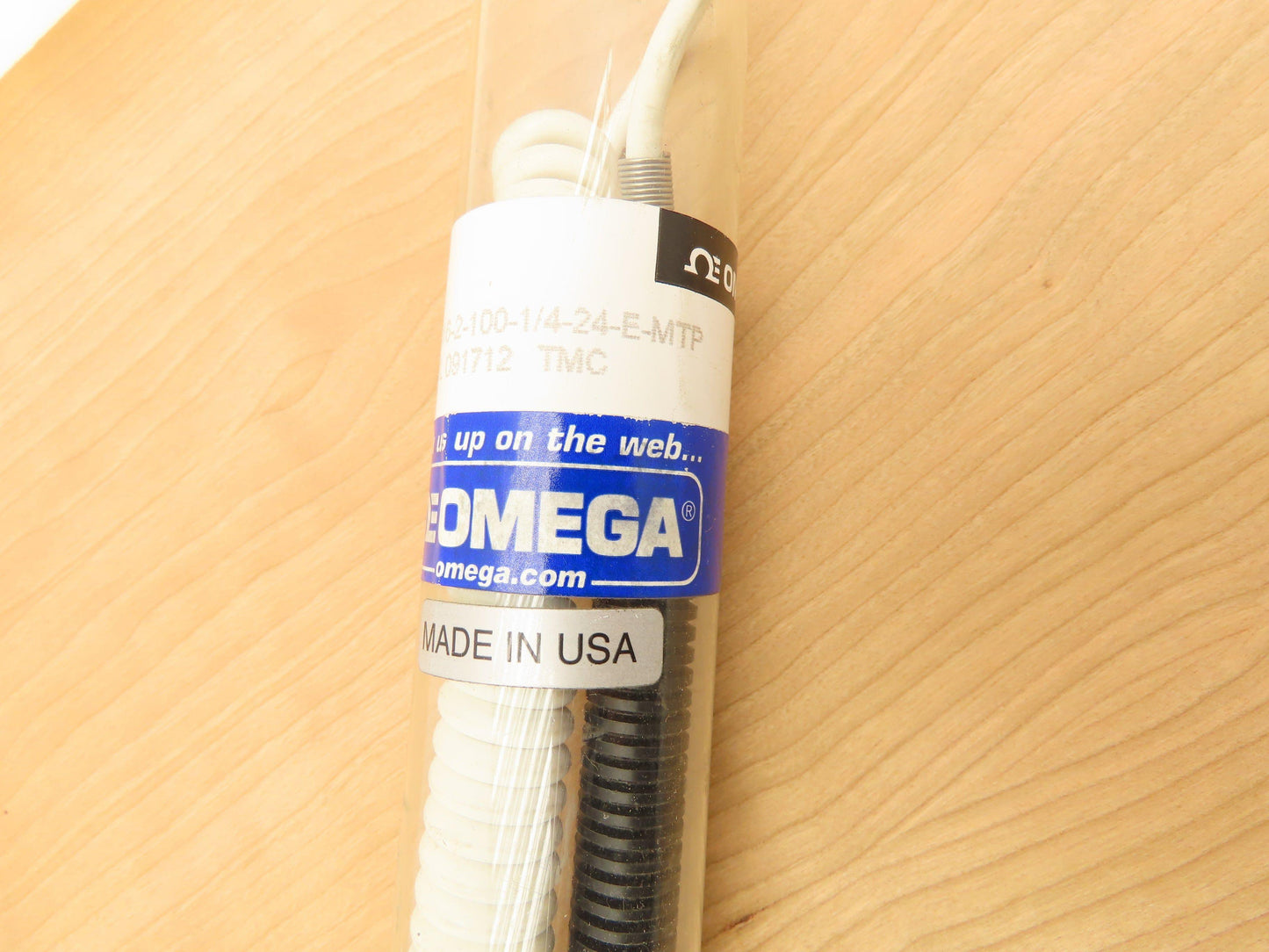 Omega 16-2-100-1/4-24-E-MTP Utility Handle RTD Probe 3 Pin Connector 100 Ohm