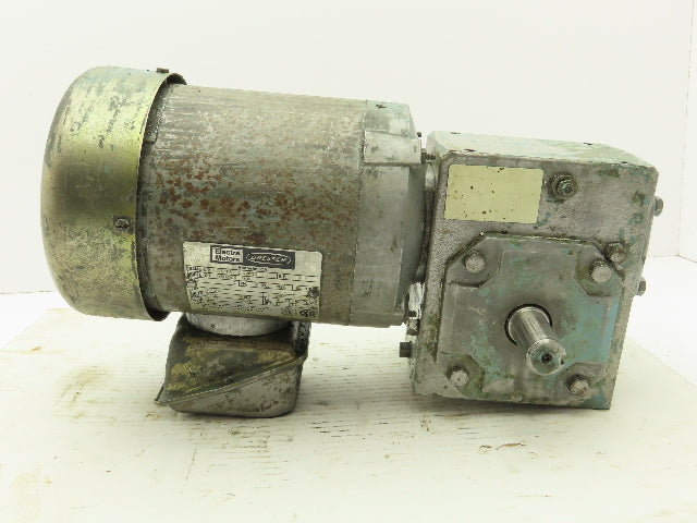 Electra Motors Dresser CK143TW 217RY Gearmotor 1Hp 460V 3PH 25:1 Reducer 69 RPM