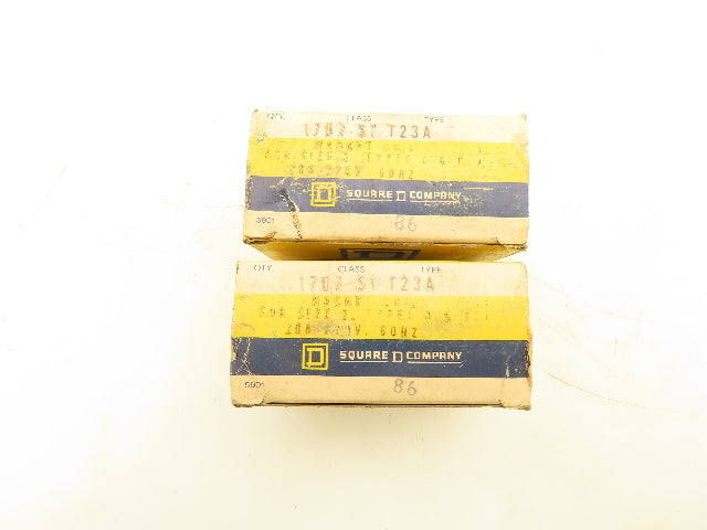 Square D 1707-S1-T23A Magnetic Coil 208-220V For Type 2 Lot of 2