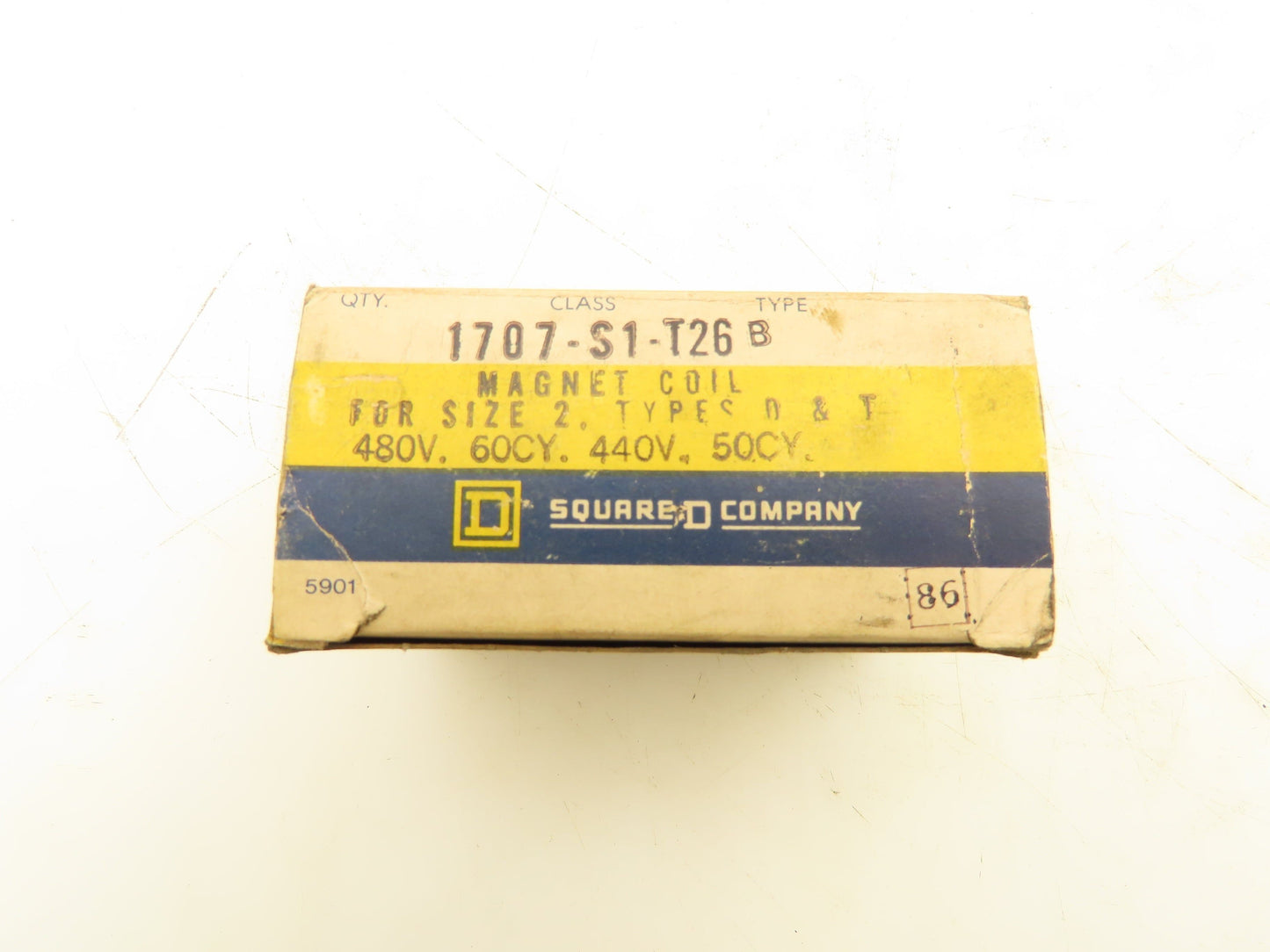 Square D 1707-S1-T26B Magnetic Coil 440/480V Size 2 Lot of 4