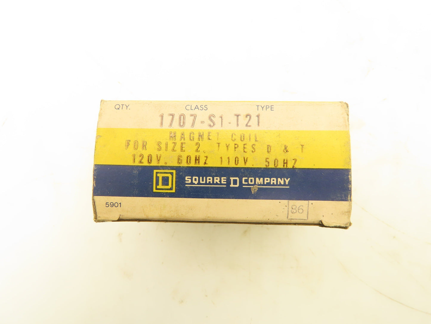Square D 1707-S1-T21 Magnetic Coil 110/120V Size 2 Lot of 6