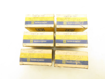 Square D 1707-S1-T21 Magnetic Coil 110/120V Size 2 Lot of 6
