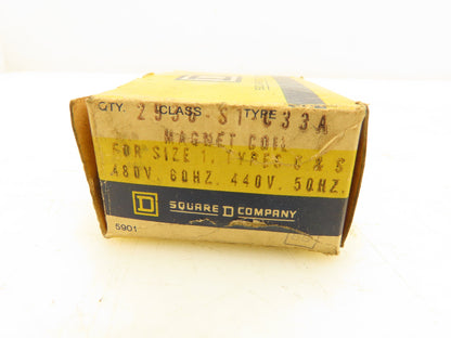 Square D 2936-S1-C33A Magnetic Coil 440/480V Size 1 Lot of 5