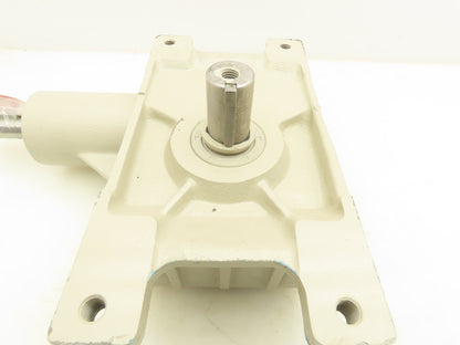 Right Angle Gearbox Drive 15:1 Reducer Vertical Output 30mm Shaft