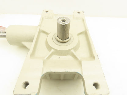 Right Angle Gearbox Drive 15:1 Reducer Vertical Output 30mm Shaft