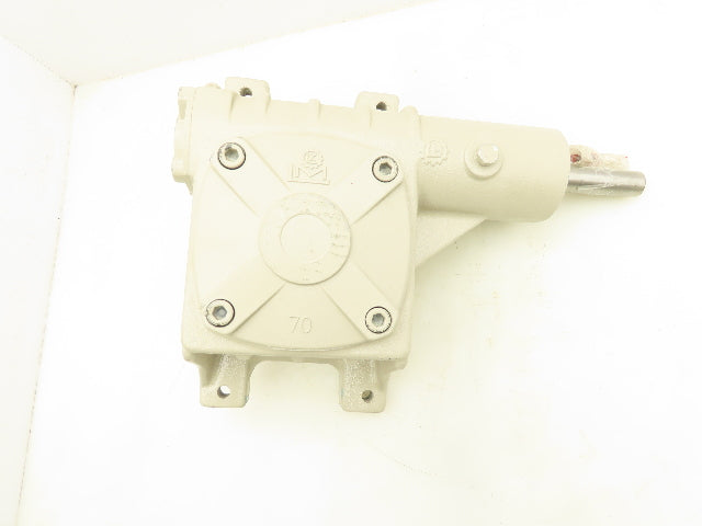 Right Angle Gearbox Drive 15:1 Reducer Vertical Output 30mm Shaft