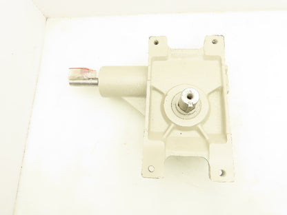 Right Angle Gearbox Drive 15:1 Reducer Vertical Output 30mm Shaft