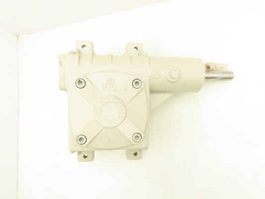 Right Angle Gearbox Drive 15:1 Reducer Vertical Output 30mm Shaft