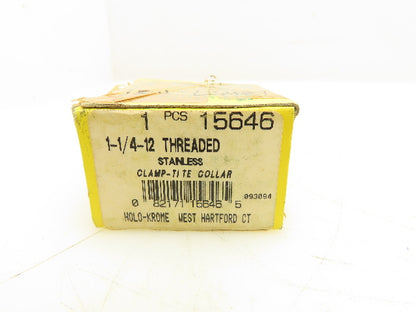 Allen 1-1/4 Threaded Shaft Collar 2 Flat Cuts 1-1/4" Stainless Lot Of 11