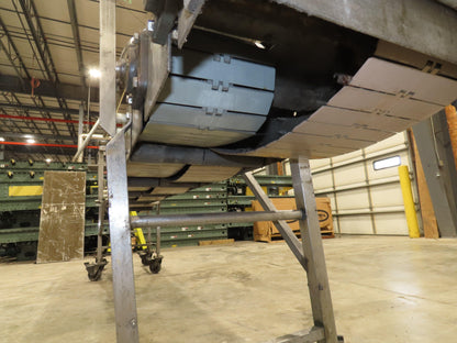 15"x 12' Tabletop Belt Side by Side Accumulating Conveyor Stainless Frame