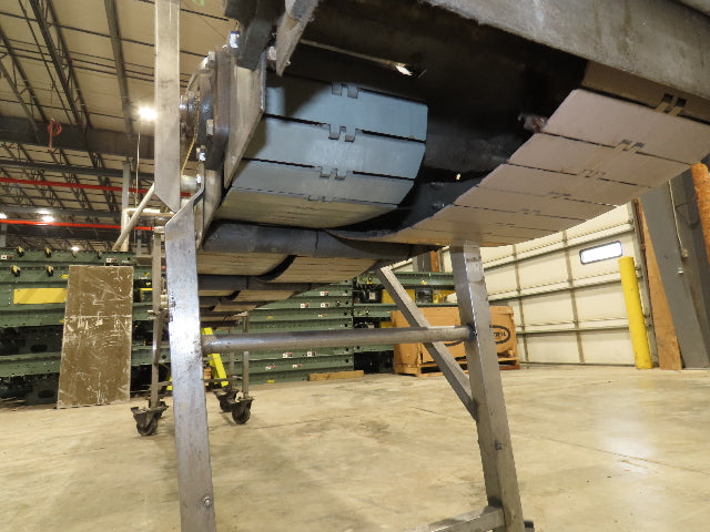 15"x 12' Tabletop Belt Side by Side Accumulating Conveyor Stainless Frame
