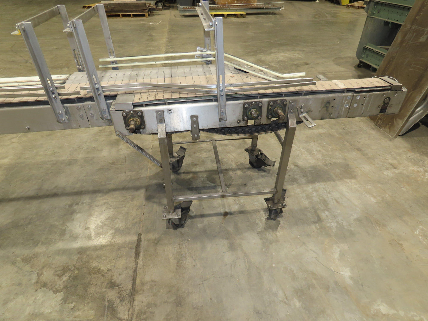 15"x 12' Tabletop Belt Side by Side Accumulating Conveyor Stainless Frame