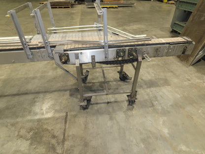 15"x 12' Tabletop Belt Side by Side Accumulating Conveyor Stainless Frame