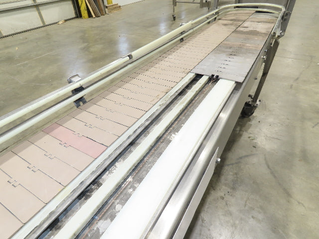 15"x 12' Tabletop Belt Side by Side Accumulating Conveyor Stainless Frame