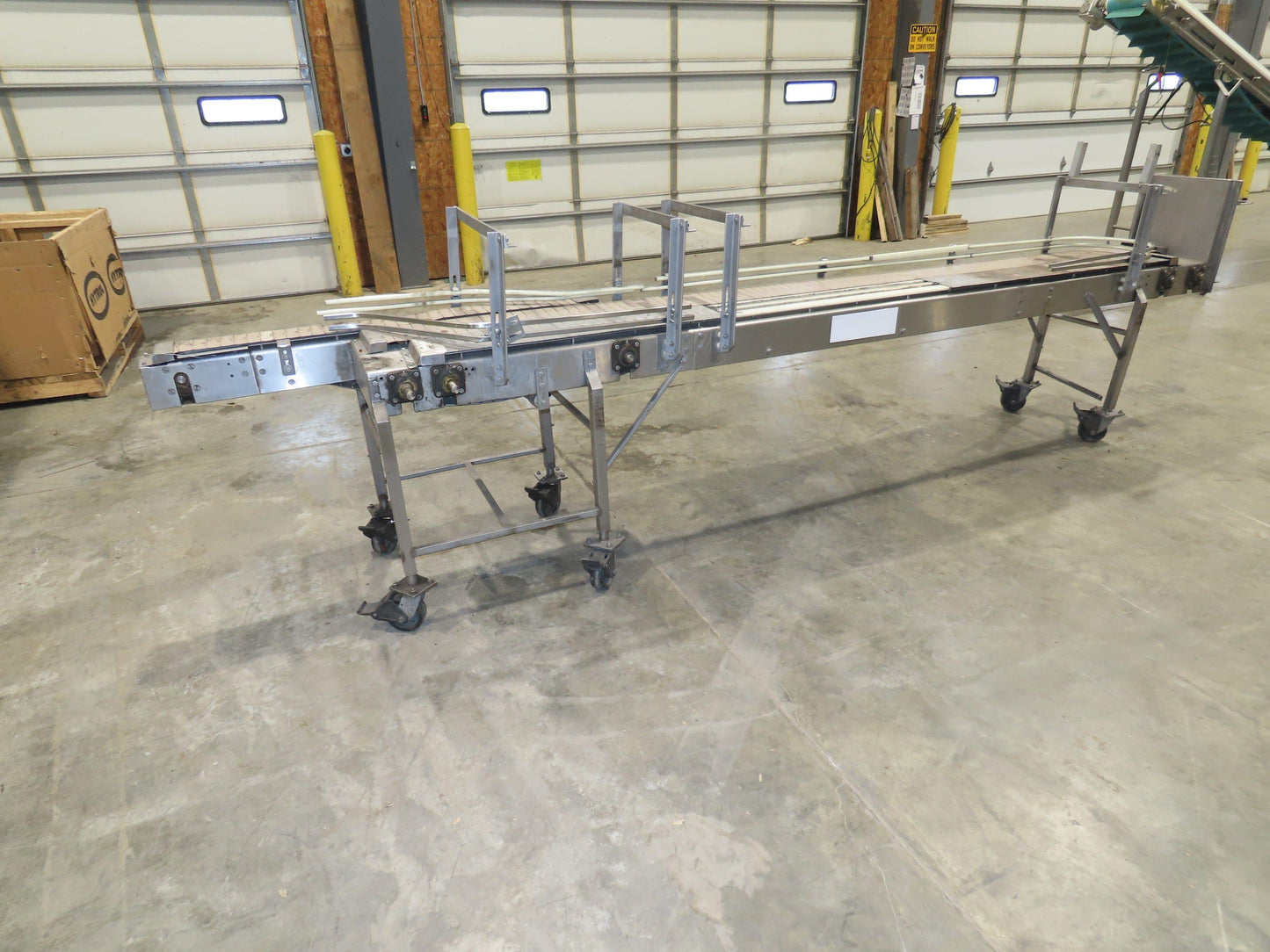 15"x 12' Tabletop Belt Side by Side Accumulating Conveyor Stainless Frame