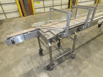15"x 12' Tabletop Belt Side by Side Accumulating Conveyor Stainless Frame