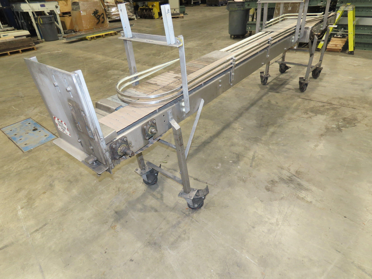 15"x 12' Tabletop Belt Side by Side Accumulating Conveyor Stainless Frame
