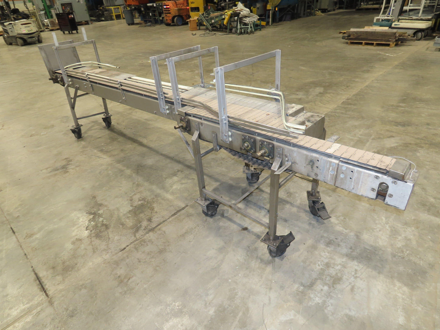 15"x 12' Tabletop Belt Side by Side Accumulating Conveyor Stainless Frame