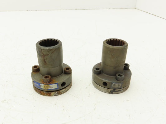 Atlanta 6544119 10 Nm 19mm Motor Shaft Coupling 3/4"x 1"18T Splined  Lot of 2