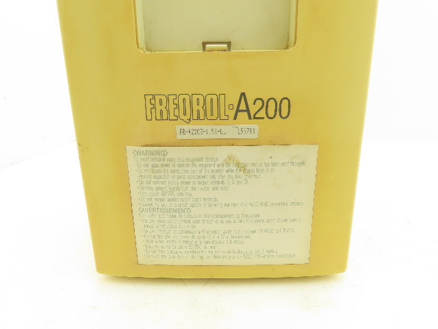 Mitsubishi Electric FR-A220E-1.5K-UL VFD AC Inverter Drive 3HP 13A 3PH