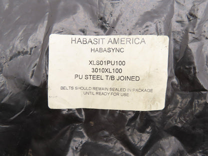 Habasit 3010XL100 HabaSYNC Timing Belt 1" Wide Endless Belt 3010mm