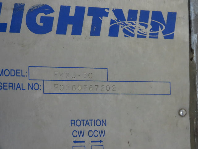 Lightnin EK XJ-30 Clamp-Mount Tank Mixer Agitator .3Hp 1725 RPM 230/460V 3PH