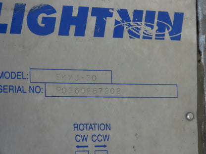 Lightnin EK XJ-30 Clamp-Mount Tank Mixer Agitator .3Hp 1725 RPM 230/460V 3PH