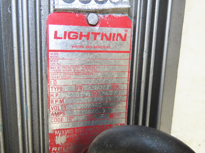 Lightnin EKXJ-500 Clamp-Mount Tank Mixer Agitator 5Hp 1725 RPM 230/460V 3PH