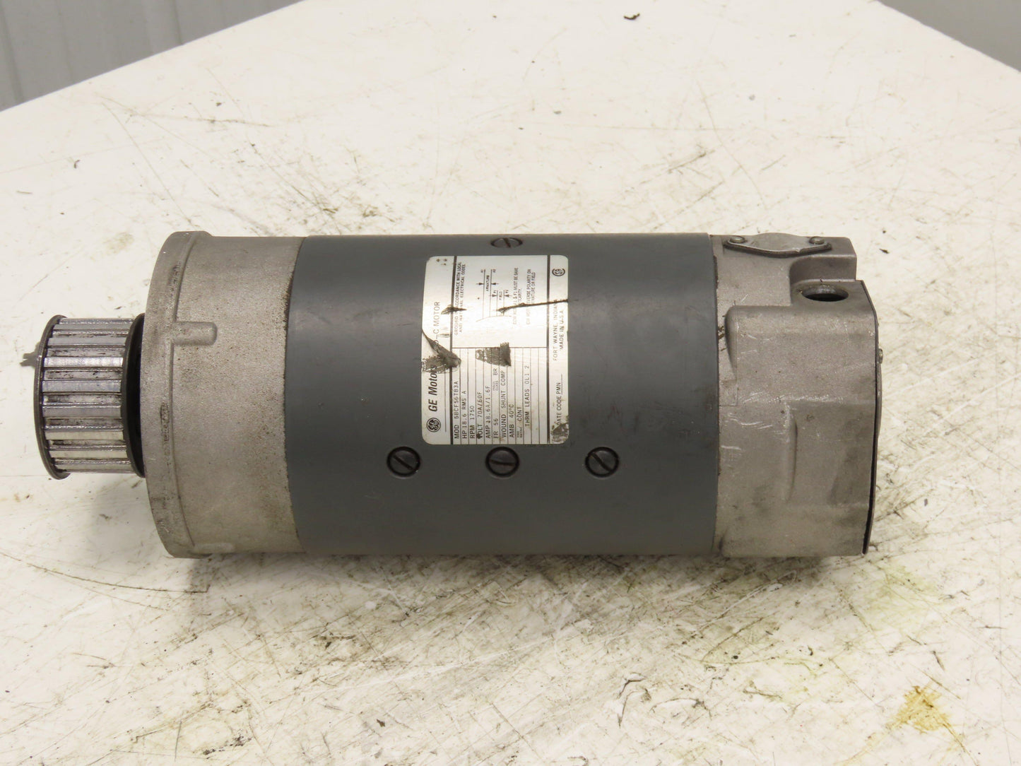 GE Motors 5BCF56TB3A DC Motor 70A/60F VDC 18.6A 1750 RPM 56 Frame