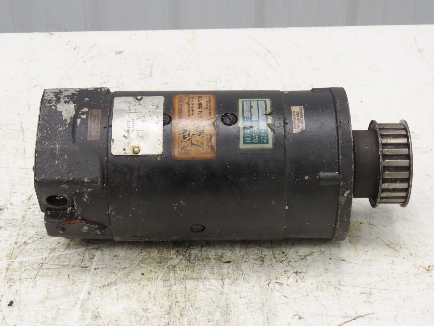 5BCD56RB309A DC Motor 70A/50F VDC 13A 1750 RPM 56 Frame