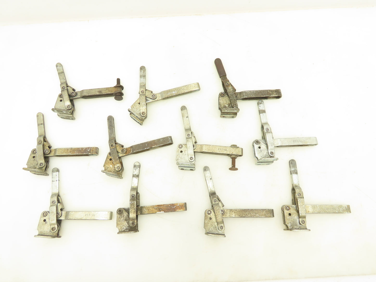 DE-STA-CO 207-UL Vertical Hold Down Toggle Locking Clamp Lot Of 11