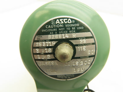 Asco 826814 Solenoid Valve 115VAC 22W 1/2" NPT