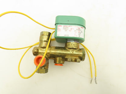 Asco 8300D9G Red Hat Solenoid Valve 120V 28W 250PSI 2 Way 3/8"
