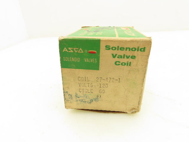 Asco 27-472-1 Solenoid Valve Coil 120V 60 Cycle Lot Of 2